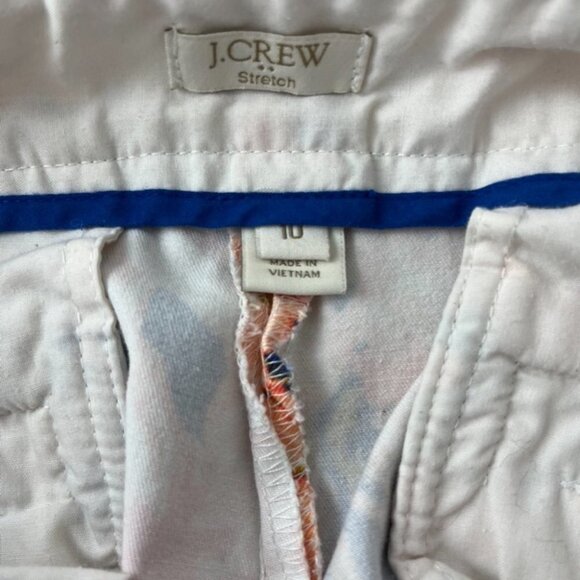 J Crew Factory Floral Stretch Cotton Shorts - Picture 4 of 5